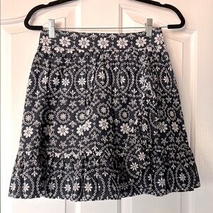 {Kate Spade} Skirt the Rules Eyelet Ruffle Skirt | sz 2